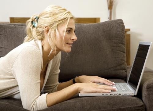 Girl at laptop